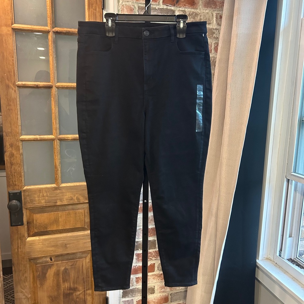 American Eagle Curvy Jegging Women Black High Rise Dark Academia Goth NWT 18